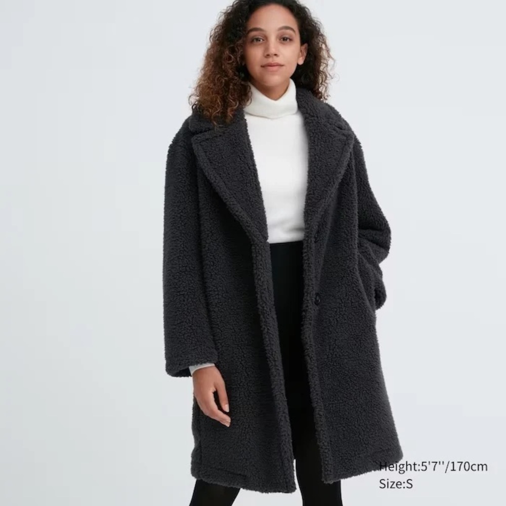 Uniqlo Pile Lined Fleece Teddy Coat
